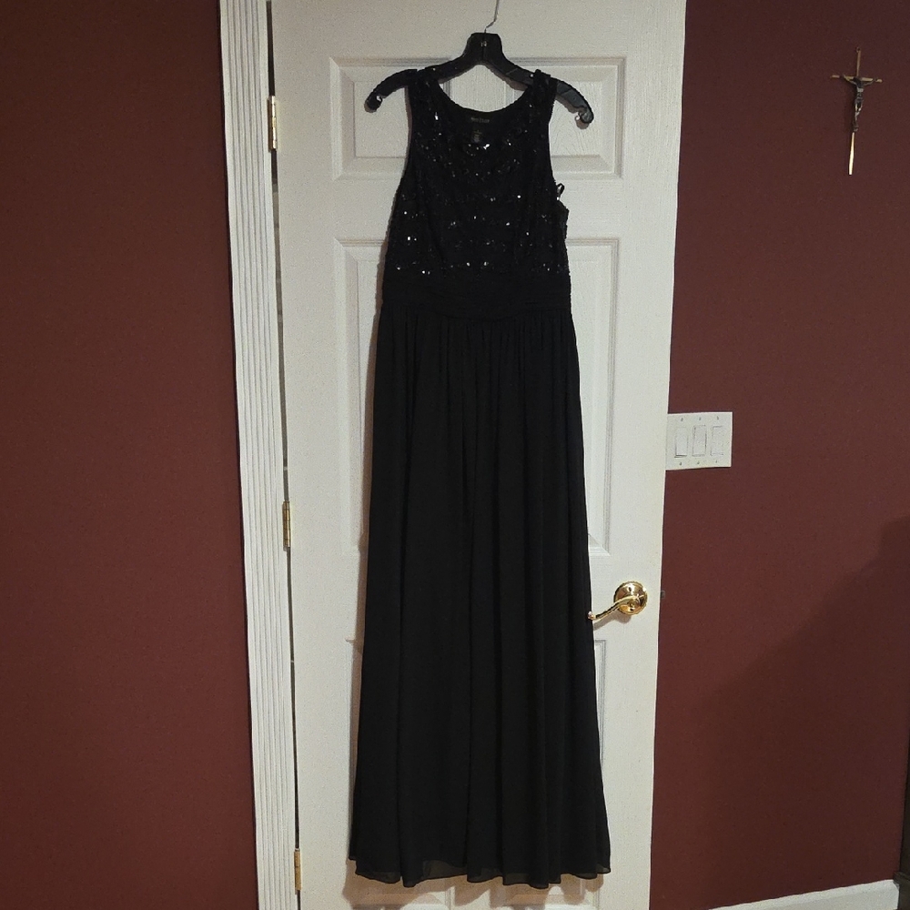 Elegant WHBM Black Evening Gown